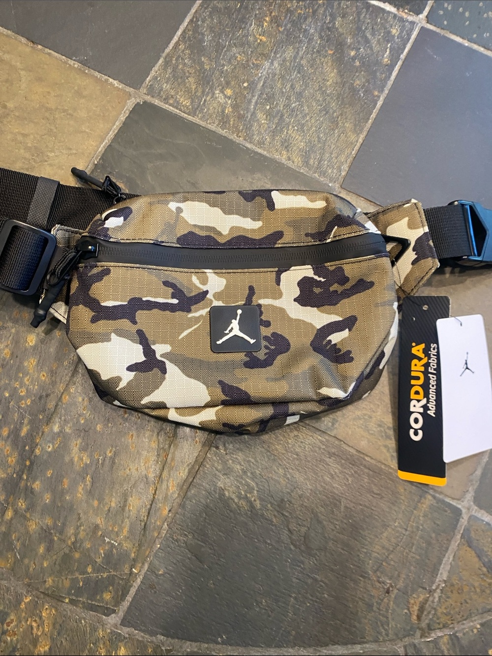 Jordan Camo Waist Pack - Olive Brown